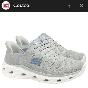 Skechers Hands Free Swift Fit Women's 6.5 Light Gray and White Sneakers New